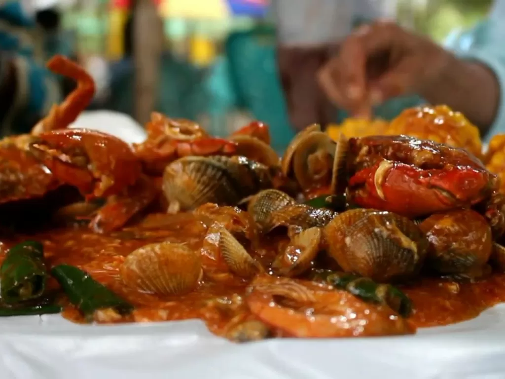 Restoran Tumpah Eat The Crab. (Rudi Hartono/IDZ Creators)