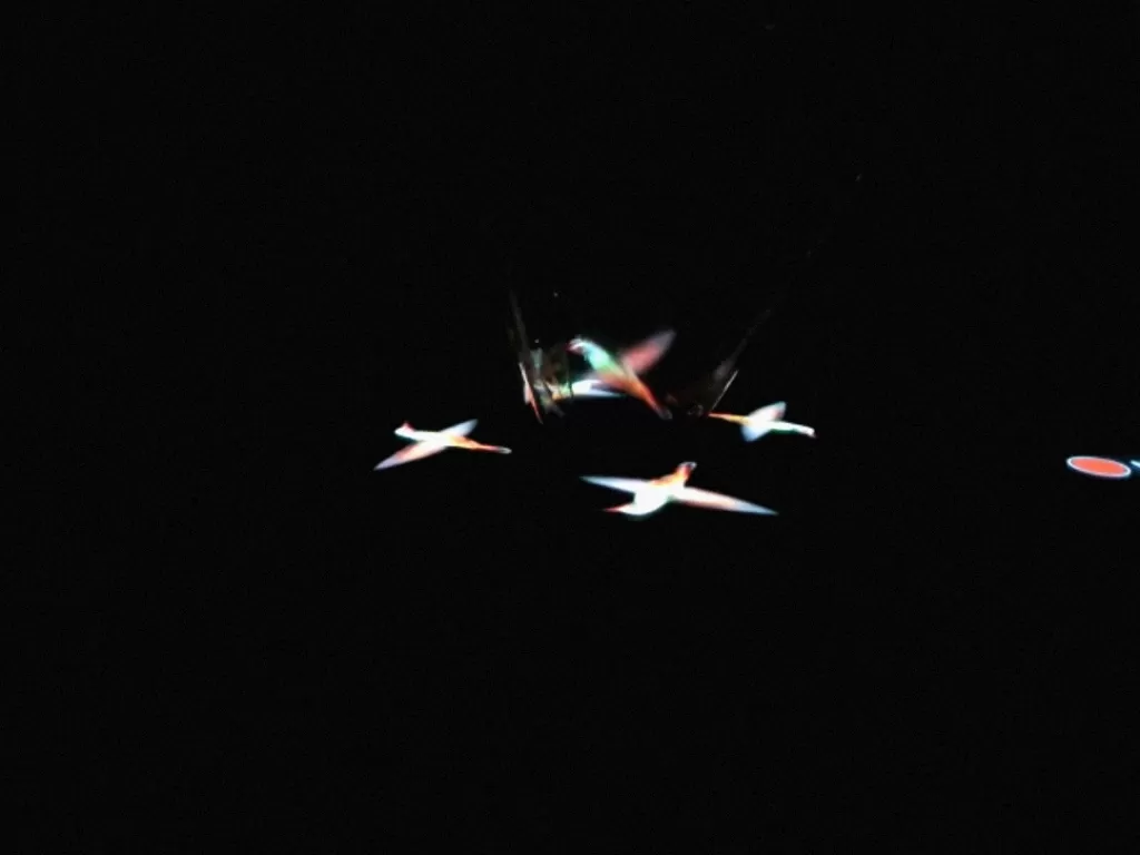 Karya seni hologram dari CD bekas. (Aldi Buchori/Z Creators)