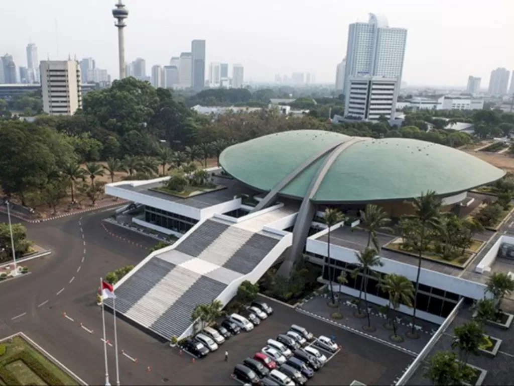 Kompleks Gedung DPR di Jakarta. (ANTARA FOTO/M Agung Rajasa)