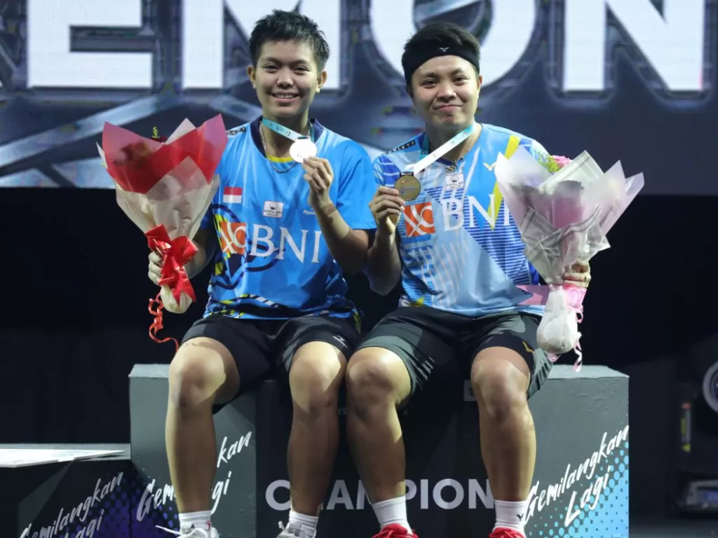 Apriyani Rahayu dan Siti Fadia Silva juara Malaysia Open 2022. (Dok. PBSI)