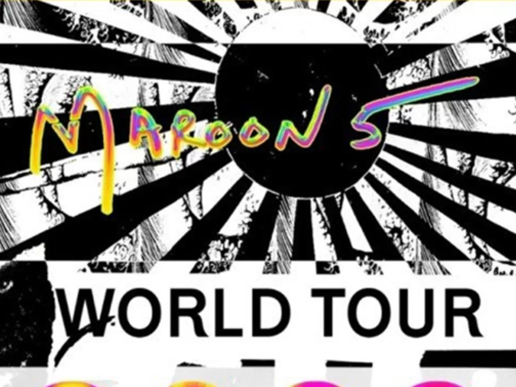 Poster tur Asia Maroon 5 yang dikecam netizen Korea Selatan (Istimewa)