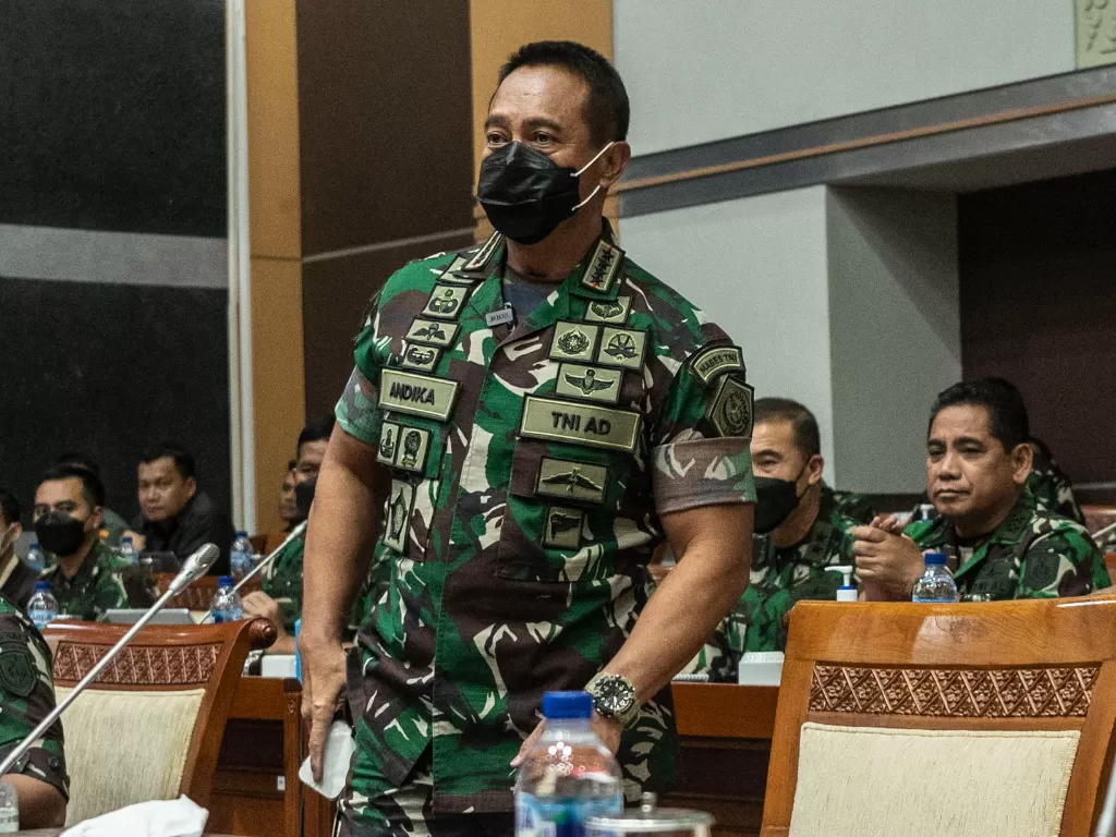 Panglima TNI Jenderal Andika Perkasa. (ANTARA FOTO/Aprillio Akbar)