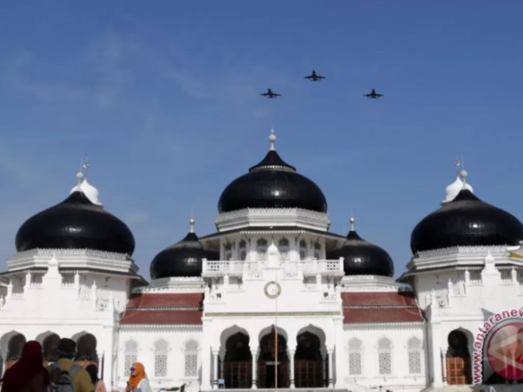 Masjid Raya Baiturrahman. (ANTARA FOTO/Irwansyah Putra)