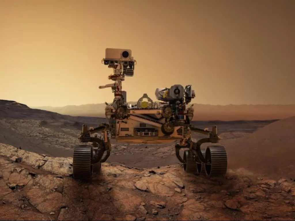 Ilustrasi pendarat pengambilan sampel di Mars. (NASA)