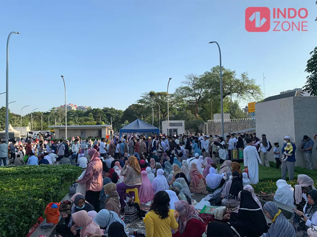 Situasi Salat Idul Adha di Masjid Istiqlal Jakarta (INDOZONE/Harits Tryan)