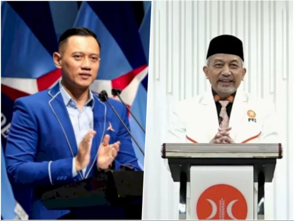 Kolase Ketua Umum Partai Demokrat Agus Harimurti Yudhoyonol dan Presiden PKS Ahmad Syaikhu. (Dok. Partai Dmeokrat/Dok. PKS)