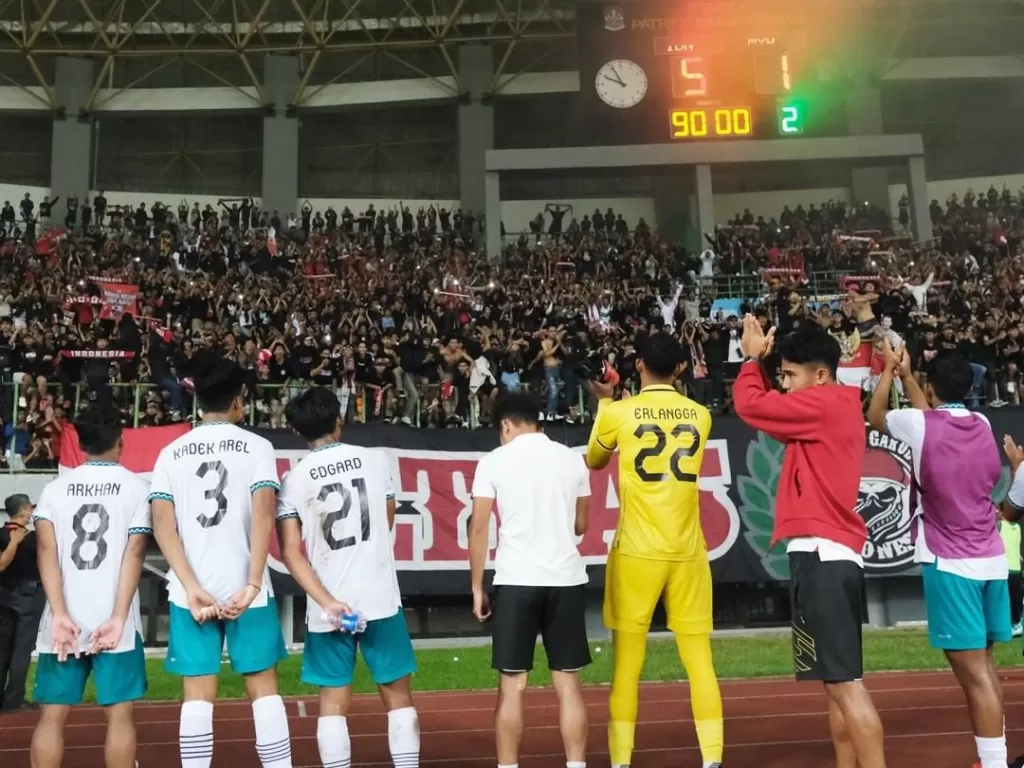 Timnas U-19 gagal lolos ke babak semifinal Piala AFF U-19 2022. (Instagram/pssi)
