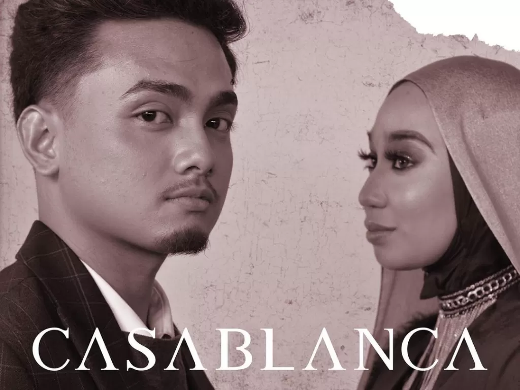 Cover untuk lagu Casablanca - Nuha Bahrin dan Naufal Azrin (Instagram/nuha_bahrin)