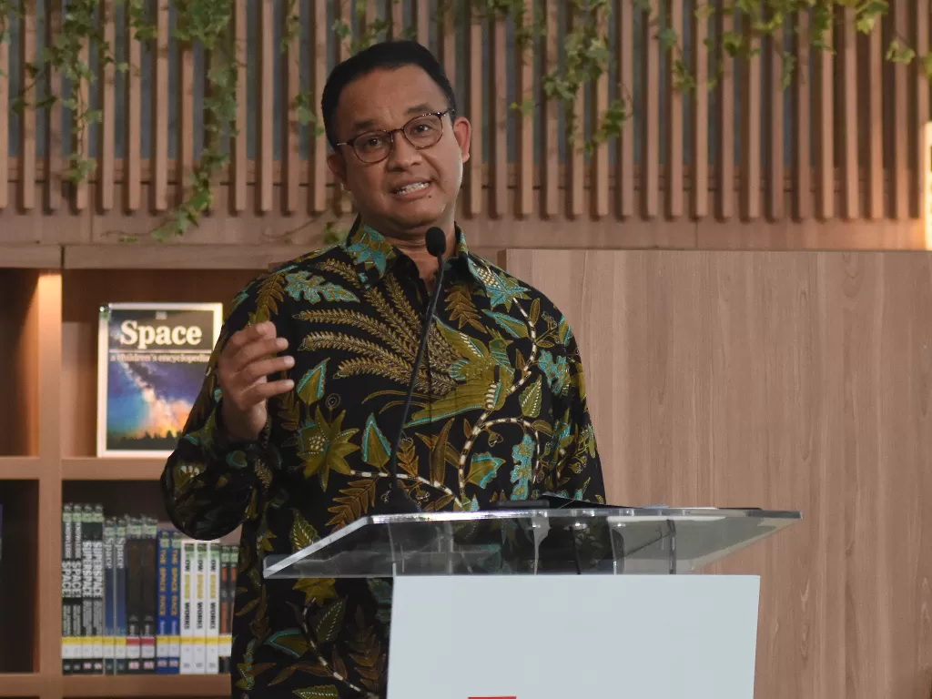  Gubernur DKI Jakarta Anies Baswedan. (ANTARA FOTO/Indrianto Eko Suwarso)