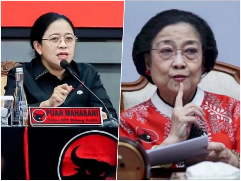 Kolase Puan Maharani dan Megawati Soekarnoputri. (Dok. PDIP)