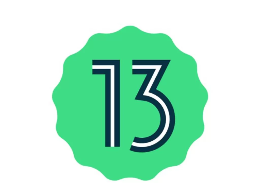 Ilustrasi logo Android 13 yang akan dirilis resmi dalam beberapa pekan ke depan. (ANTARA/HO/Google Android)