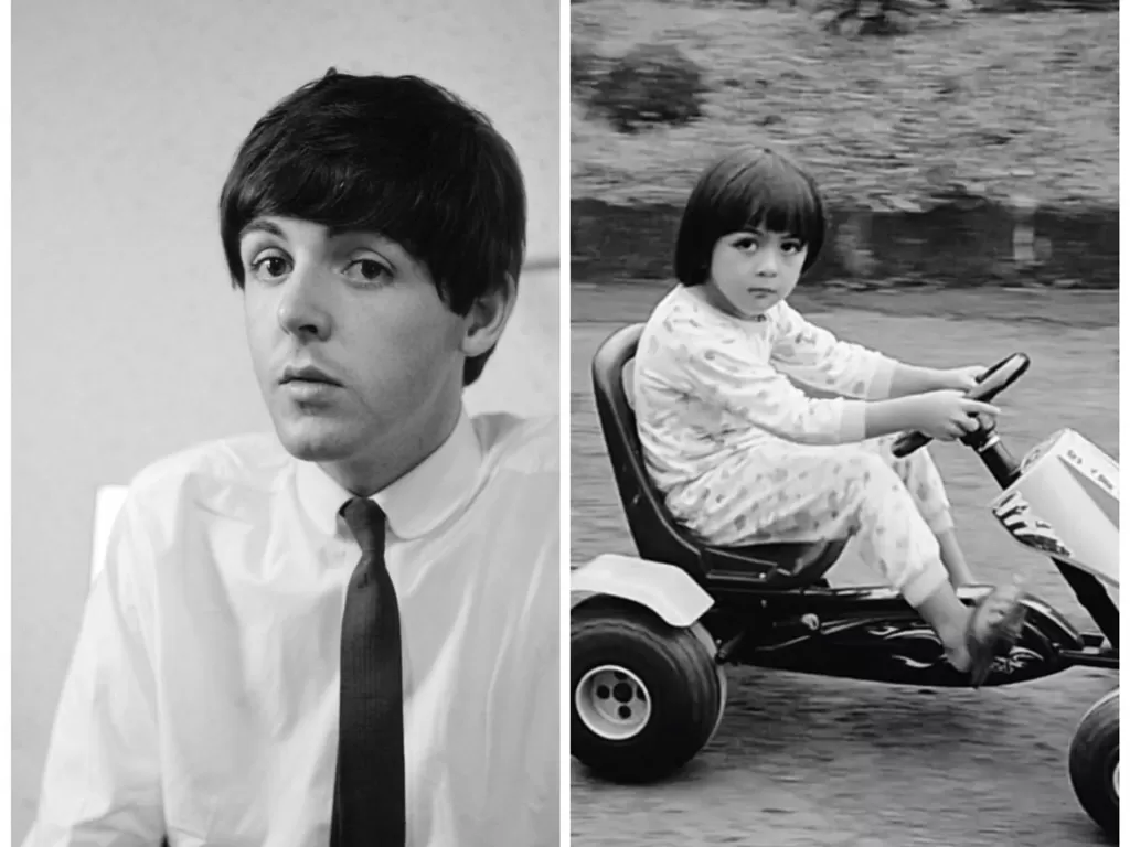 Paul Mc Cartney (Instagram/paulmccartney) dan anak kecil yang mirip Paul McCartney (TikTok/lauuurenza) 