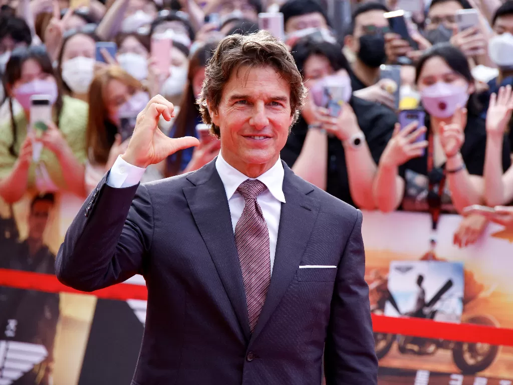 Tom Cruise digosipkan sebagai penyembah setan karena awet muda. (REUTERS/ Heo Ran).