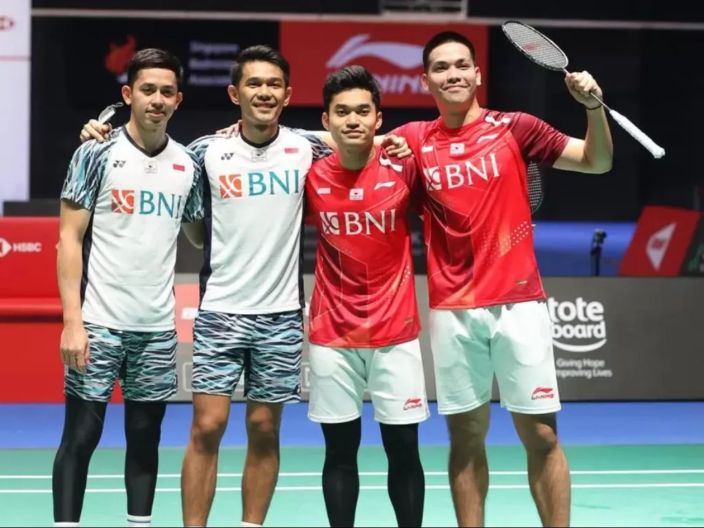 Ganda Putra Indonesia di Ajang Singapore Open 2022 (Instagram/@jokowi)
