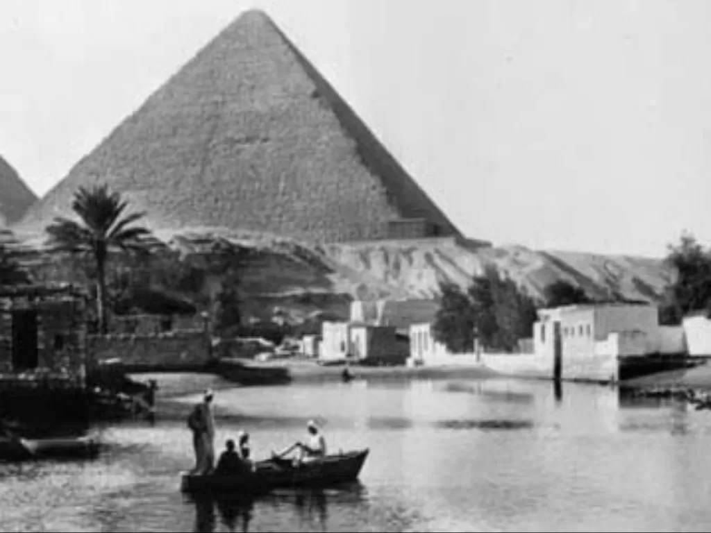 Ilustrasi Sungai Nil di masa kuno. (History)