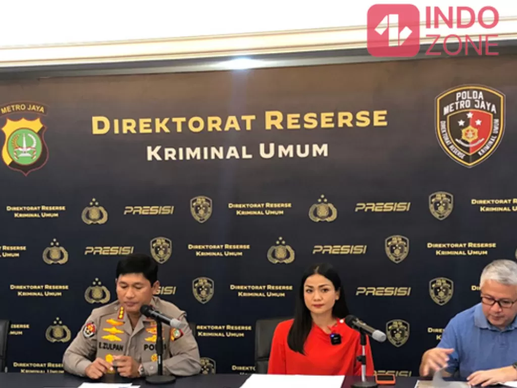 Konferensi pers Polda Metro Jaya kasus mafia tanah Nirina Zubir. (INDOZONE/Samsudhuha Wildansyah)