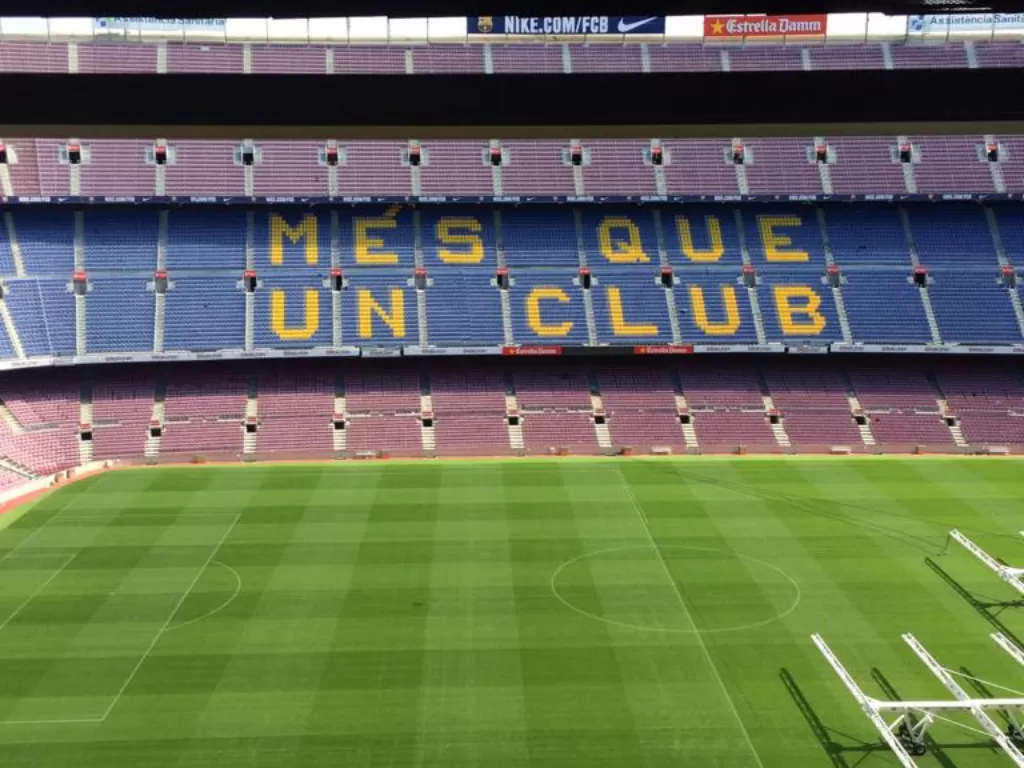 Sudut stadion Camp Nou (Aulia Kurnia Hakim/Z Creators)