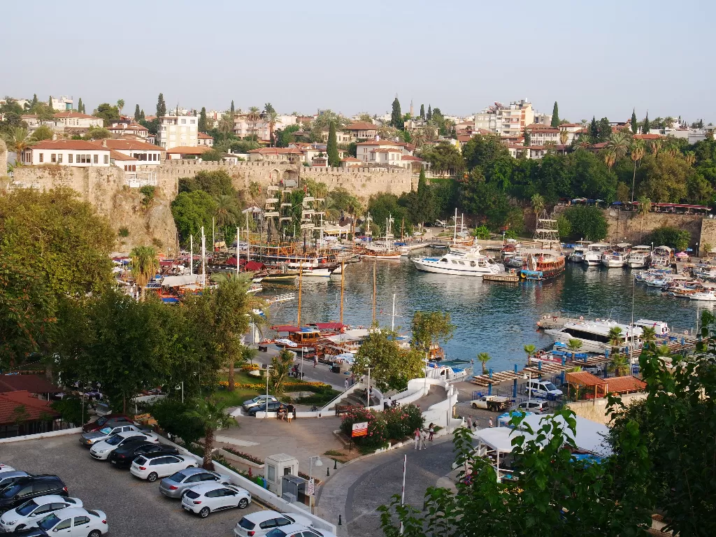 Pelabuhan kota tua Antalya, Turki. (Elisa Oktaviana/Z Creators)
