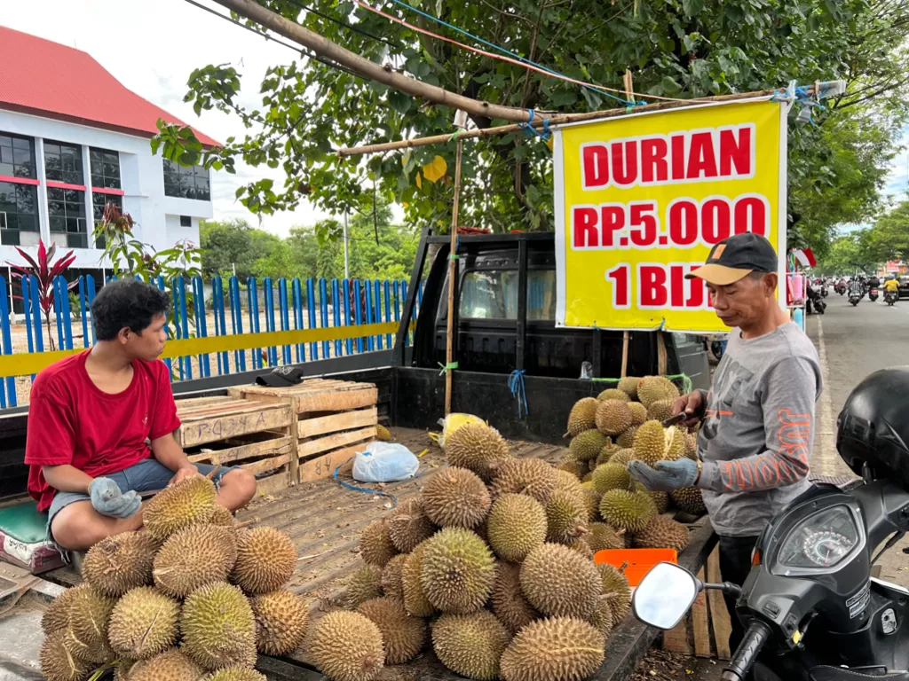 Lagi musim, harga durian murah meriah (Retno Mandriyarini/Z Creators)