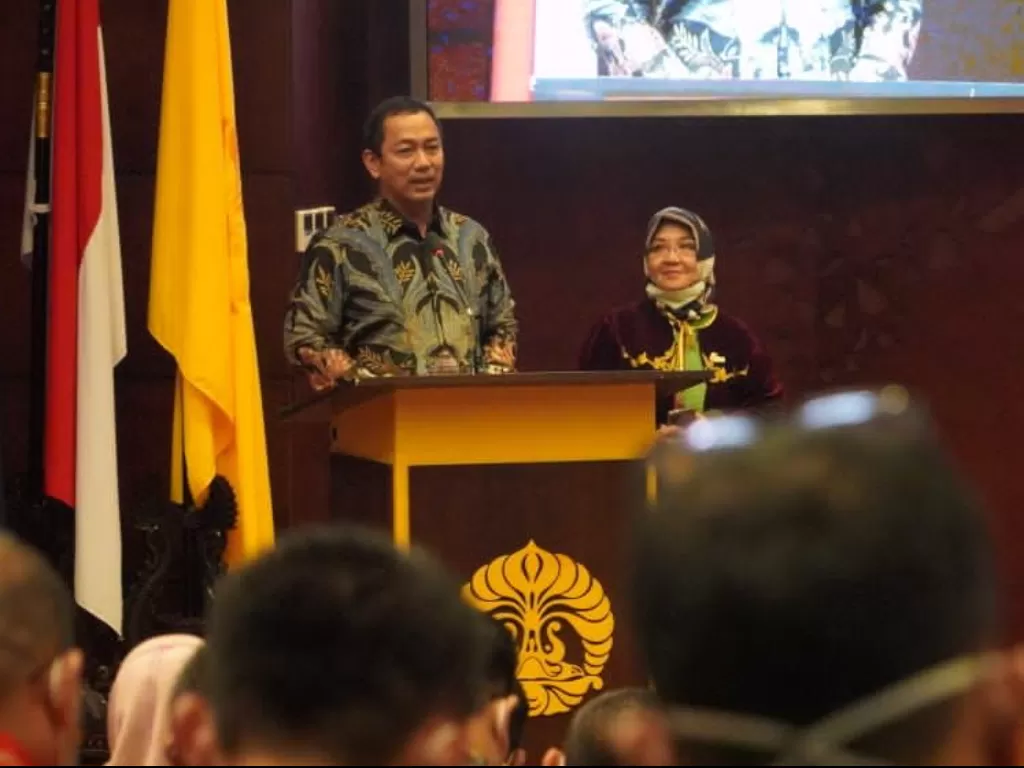 Wali Kota Semarang Hendrar Prihadi saat akan menerima apresiasi dari Universitas Indonesia. (Istimewa)