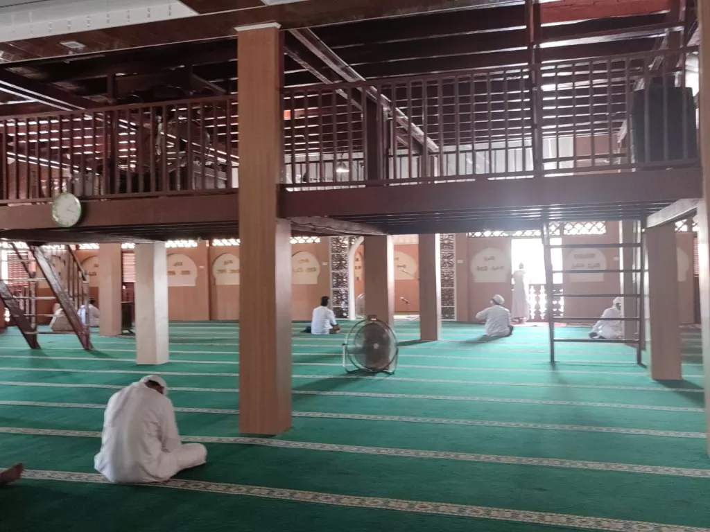 Masjid kayu di Kabupaten Langkat, Sumatera Utara. (Muhammad Hijrah/Z Creators)