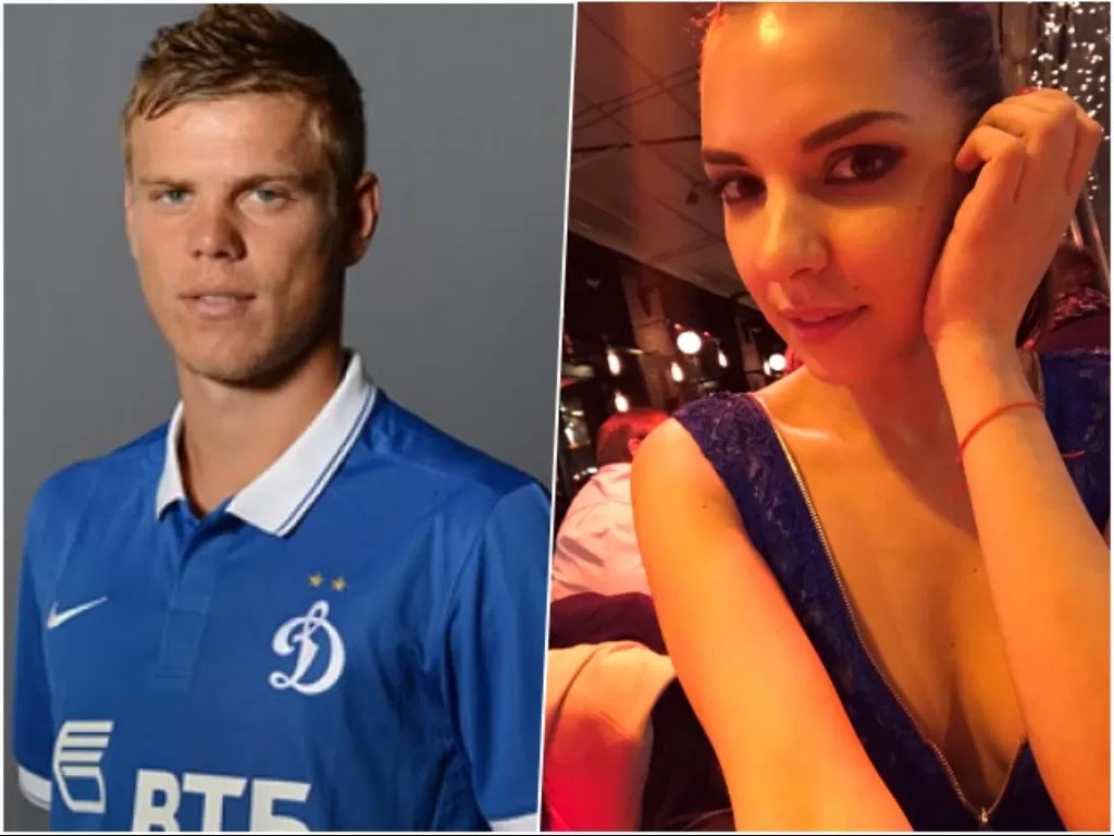 Aleksandr Kokorin. (Football database) dan Alina Yeremenko. (Twitter/HenessyAlina)