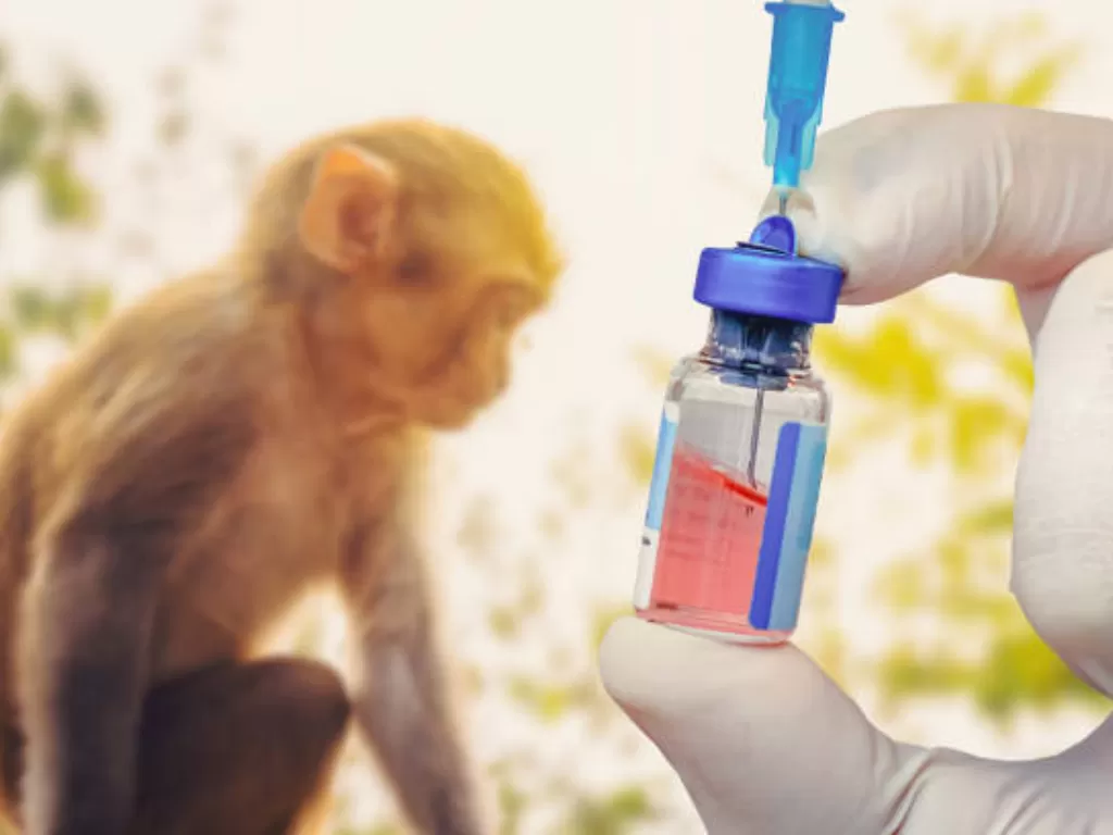 Ilustrasi vaksin cacar monyet (Freepik)