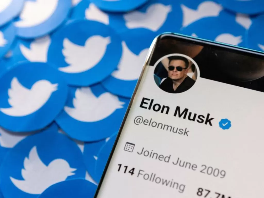 Ilustrasi Elon Musk di tengah badai kepemilikan saham Twitter  (REUTERS/DADO RUVIC)