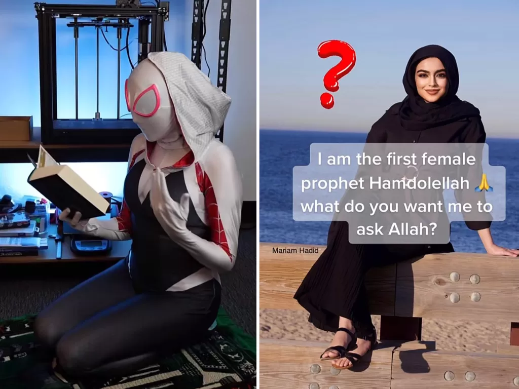 Mariam Hadid tiktoker hijab yang menghina Islam (TikTok/mariam.hadid1)