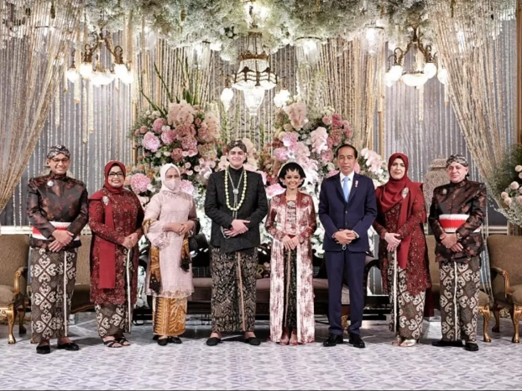 Presiden Jokowi dan Iriana Jokowi hadiri resepsi pernikahan putri Anies Baswedan (ist)