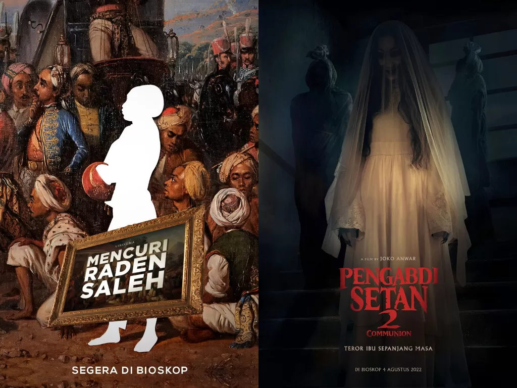 Kiri: Mencuri Raden Saleh. (imdb) Kanan: Pengabdi Setan 2: Communion. (imdb)