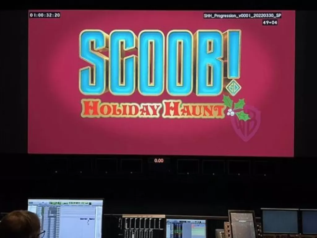 Momen pasca produksi Scoob!: Holiday Haunt (Istimewa)