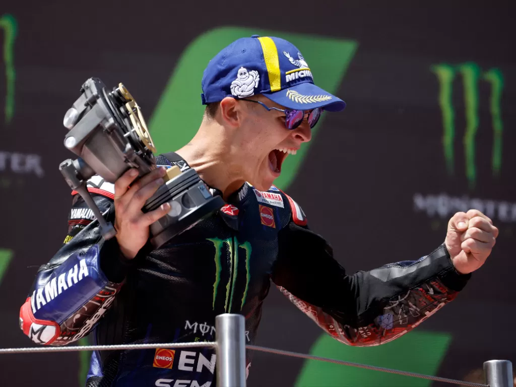 Pebalap Monster Energy Yamaha, Fabio Quartararo. (Reuters)