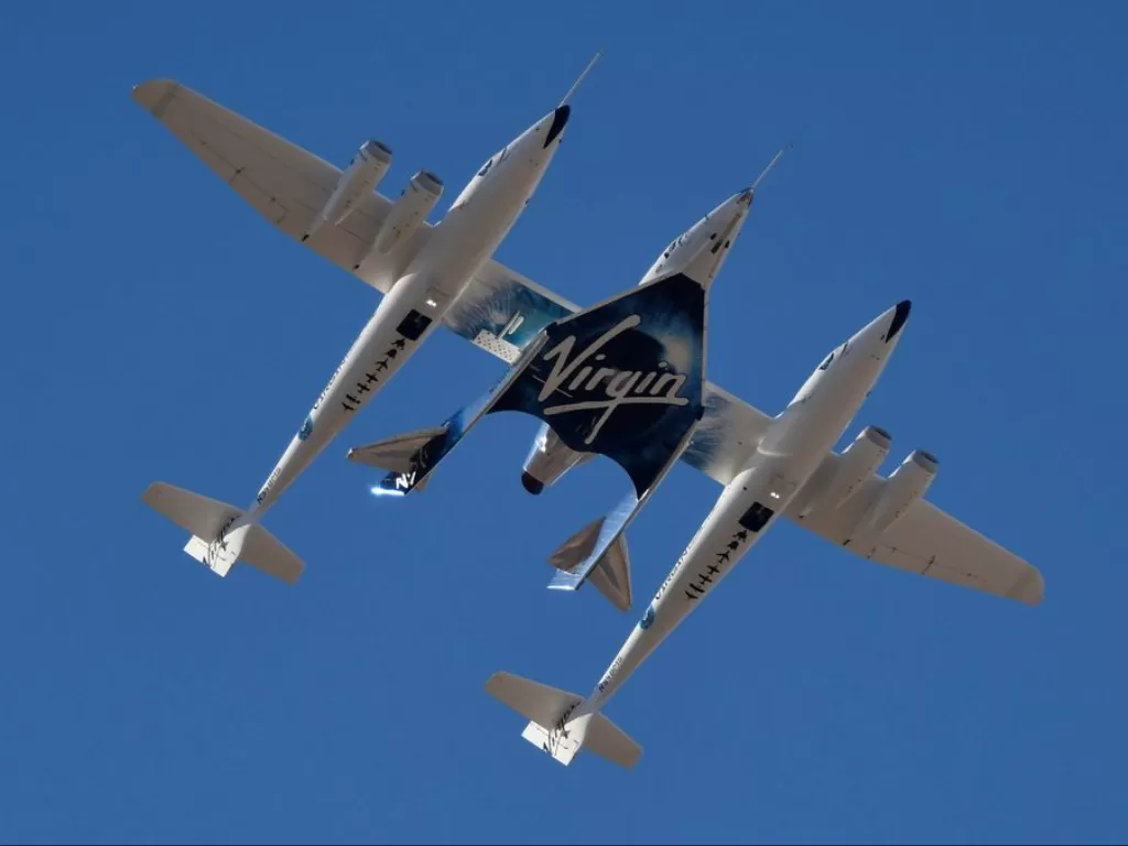 Pesawat wisata luar angkasa milik Virgin Galactic. (REUTERS/Gene Blevins)