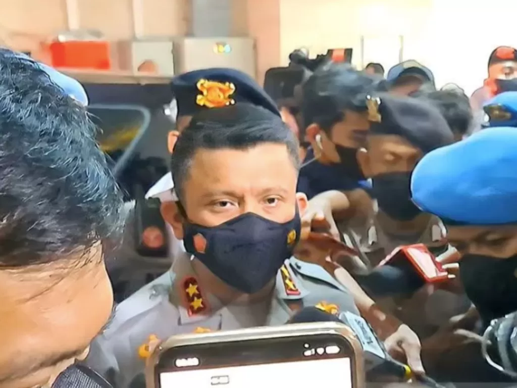 Irjen Pol Ferdy Sambo tiba di Bareskrim Polri, Jakarta. (ANTARA/Laily Rahmawaty)