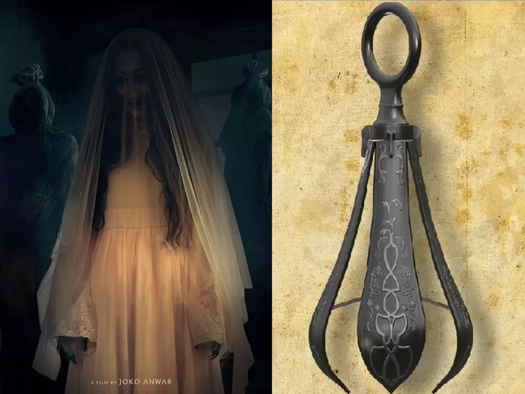 Sosok hantu Raminom atau Ibu dan senjata pear of anguish dalam 'Pengabdi Setan 2: Communion'. (Instagram/@pengabdisetanfilm).