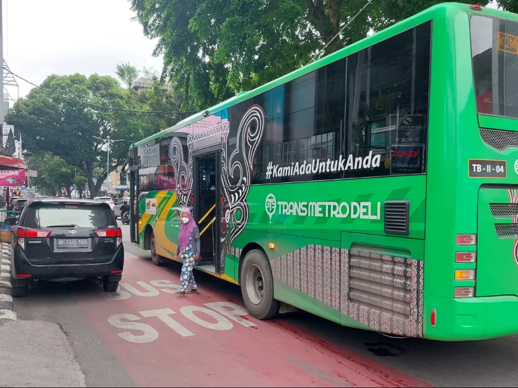 Bus Trans Metro Deli bakal terhubung melalui BRT yang nantinya mendapat bantuan dari pemerintah seperti halnya busway di Jakarta. (Foto/Istimewa)