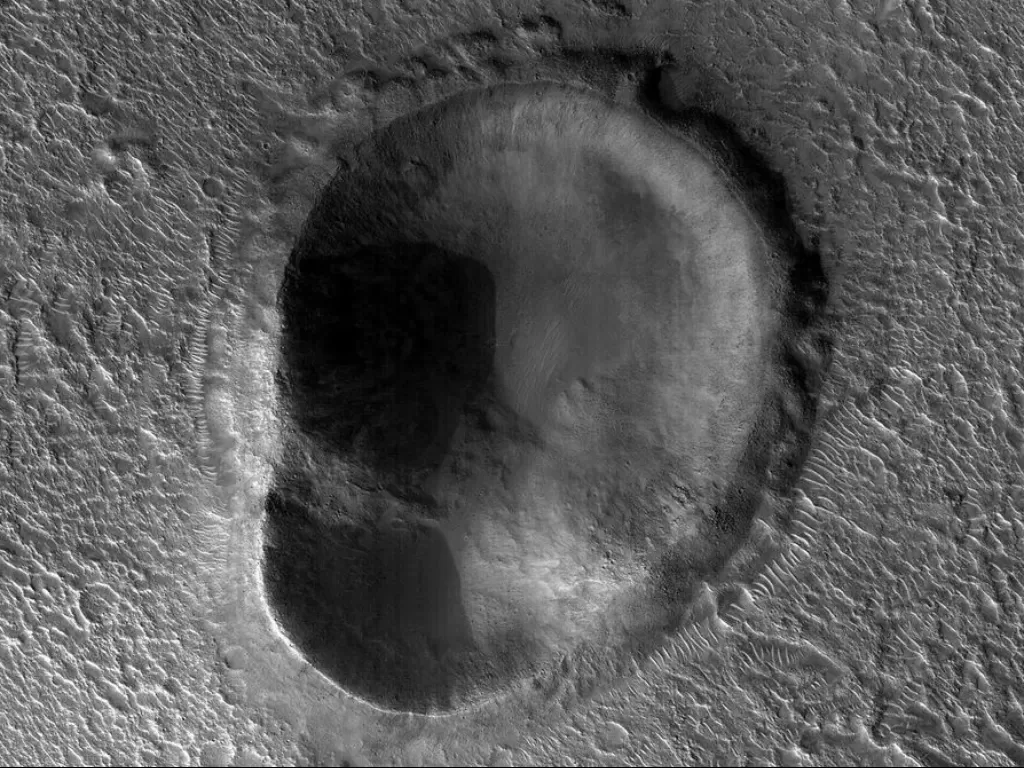 NASA temukan 'kuping' di Mars. (NASA/JPL-Caltech/UArizona/Cnet)