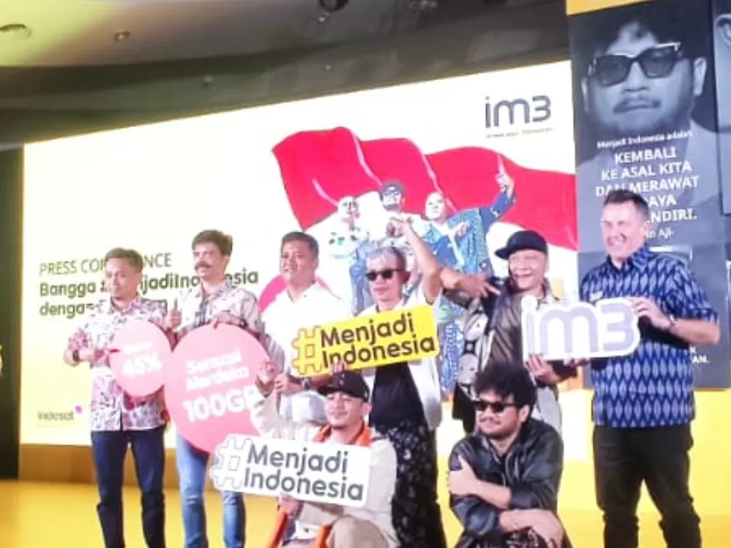 Press Conference IM3 Bangga #MenjadiIndonesia. (Indozone/Victor Median)