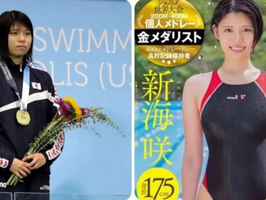 Mantan atlet renang junior Jepang Miku Kojima. (Corriere dello Sport)