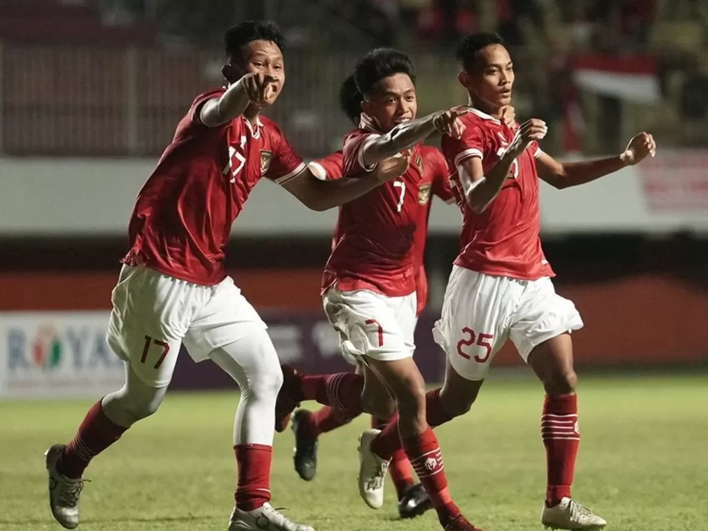 Tim nasional Indonesia U-16 berhasil melaju ke babak final Piala AFF U-16 2022. (Instagram/pssi)