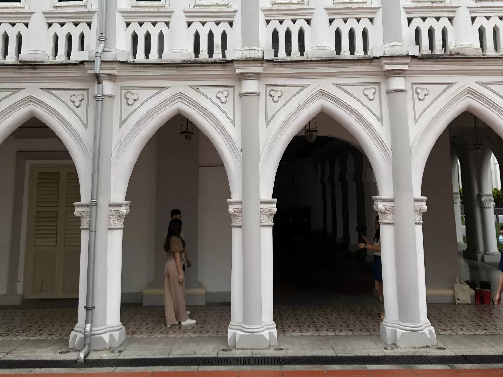 Gereja Chijmes, Singapura jadi pusat kuliner. (Ari Dwi P/Z Creators)