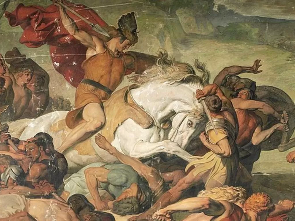 Ilustrasi kaisar Romawi murka. (National Geographic)