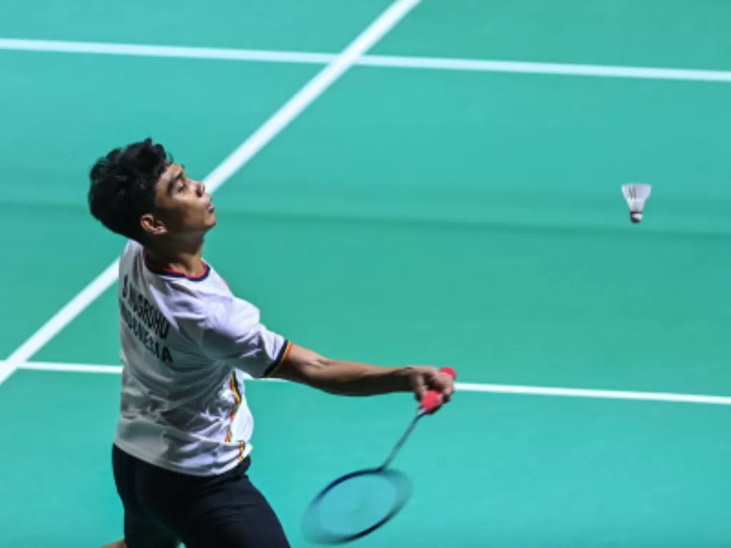 Ilustrasi bermain badminton. (ANTARA FOTO/Hendra Nurdiyansyah)