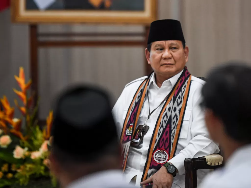 Ketua Umum Partai Gerindra Prabowo Subianto. (ANTARA FOTO/M Risyal Hidayat)
