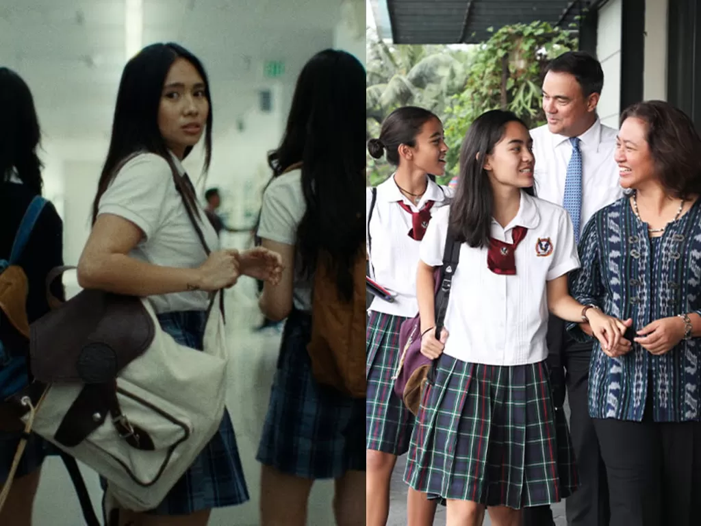 Kiri: NIKI dalam video musik High School in Jakarta (Istimewa) | Kanan: Siswi dan guru dari Sekolah Pelita Harapan (Dok. SPH)