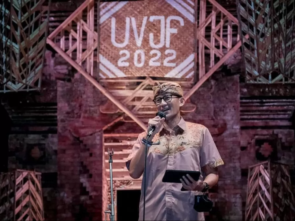 Sandiaga Uno di acara 'Ubud Village Festival 2022' (Dok. Kemenparekraf)
