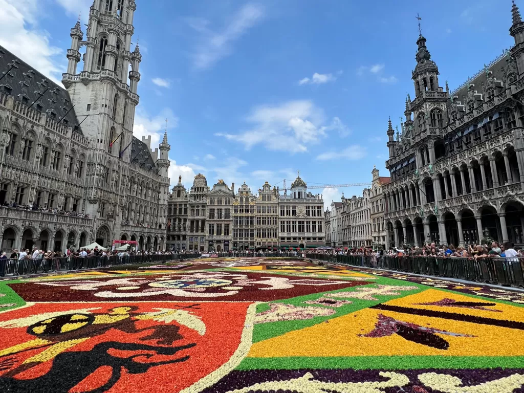 Karpet raksasa di Brussels, Belgia (Fabiola Lawalata/Z Creators)