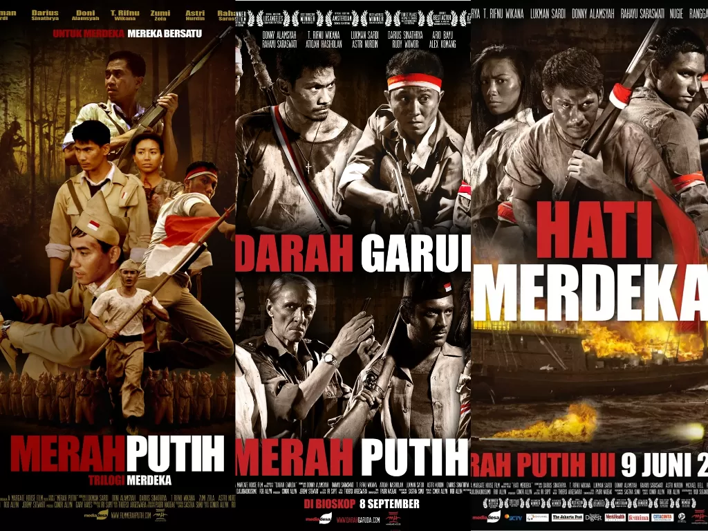 Trilogi Merdeka, sebuah film perjuangan kemerdekaan Indonesia. (imdb/media desa indonesia)