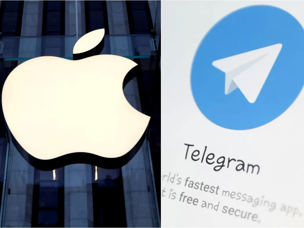 Apple Vs Telegram. (REUTERS/Mike Segar/Ilya Naymushin)